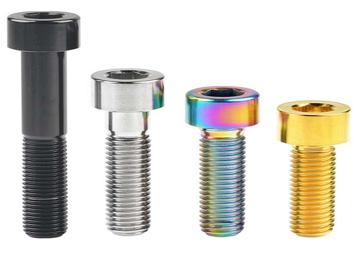 Ti Gr2 Gr5 Titanium Hexagon Socket Head Cap Metal Screw Din912 Red Blue Green Rainbow Orange Yellow Custom Colors