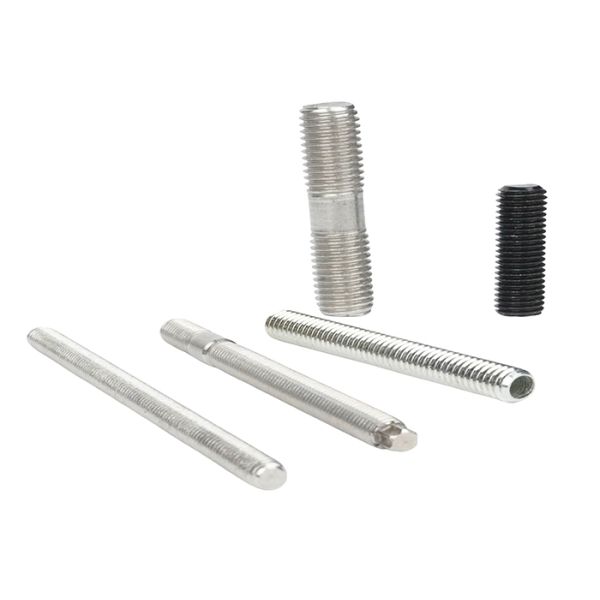 OEM Stainless Steel SS316 SS316L 410 A2 A4 Plain Polished Full Thread Stud Metal Bolt With Hole DIN976 DIN938