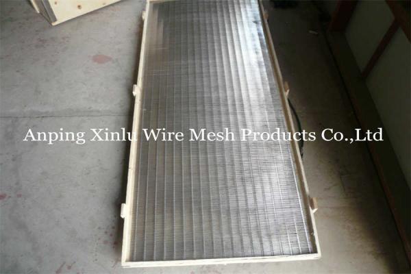 V Shaped Metal Panel Screen Flat Wire Welded 304 Stainless Steel Grating