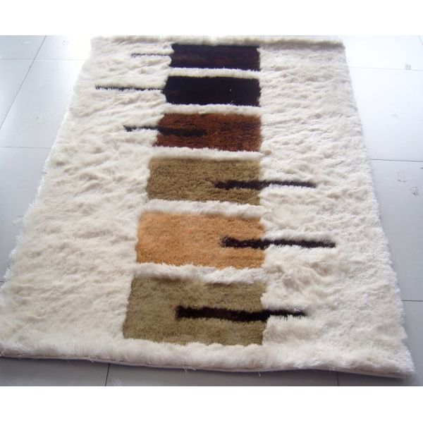 Polyester Silk Shaggy Carpet Modern Design Good Quality Home Rug
