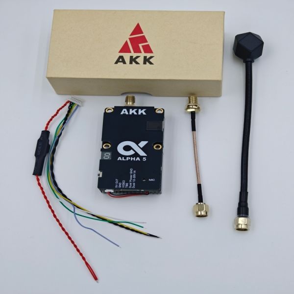 5W Black FPV Drone VTX Stable Adjustable 4990-5945MHz With Smart Audio