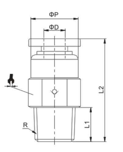 Brass Nickel Plated PCVC One Direction Valve , Plastic Quick Connect Fittings