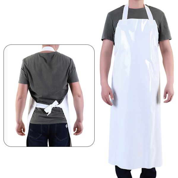 Restaurant Bar Custom Logo Printed Waterproof Plastic Rubber Vinyl Bib Welding Butcher TPU Apron