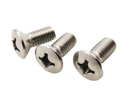 Cross Recessed Flat Head Screw Raised Countersunk Head Screw M5 M6 Stainless Steel SS316