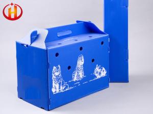 Multifunctional Moistureproof Durable Corrugated Plastic Pet Carrier Stackable