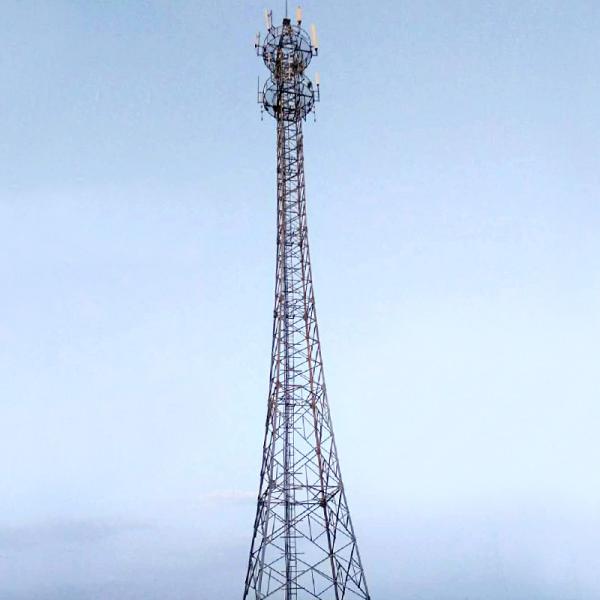 Galvanized Steel Lattice Steel Towers Masts ASTM 572 Color Powder Coating