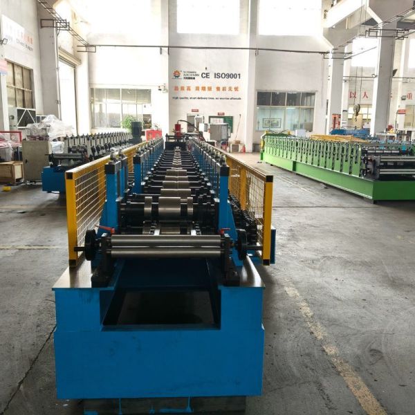 Q235 Galvanized Steel 2.0mm Thickness C Shape Storage Rack Shelf Box Beam Roll Forming Machinery