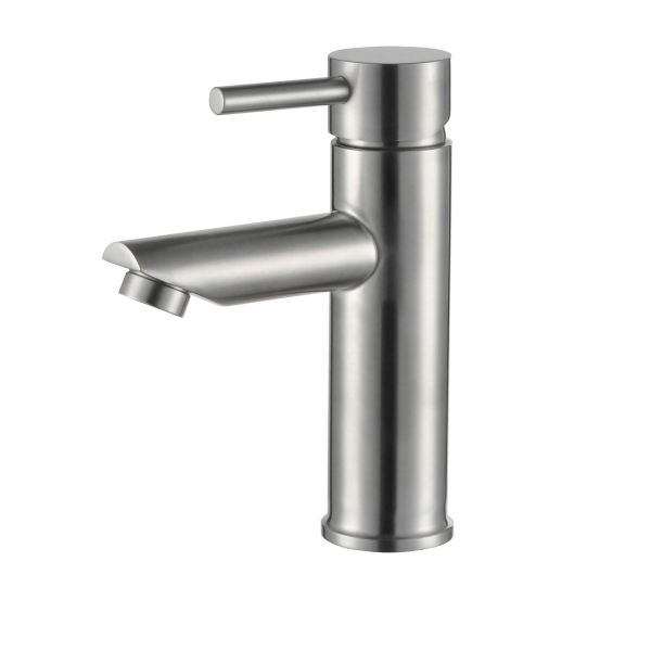 Bathroom Stainless Steel Waterfall Basin Faucet Polished Special Surface Treatment