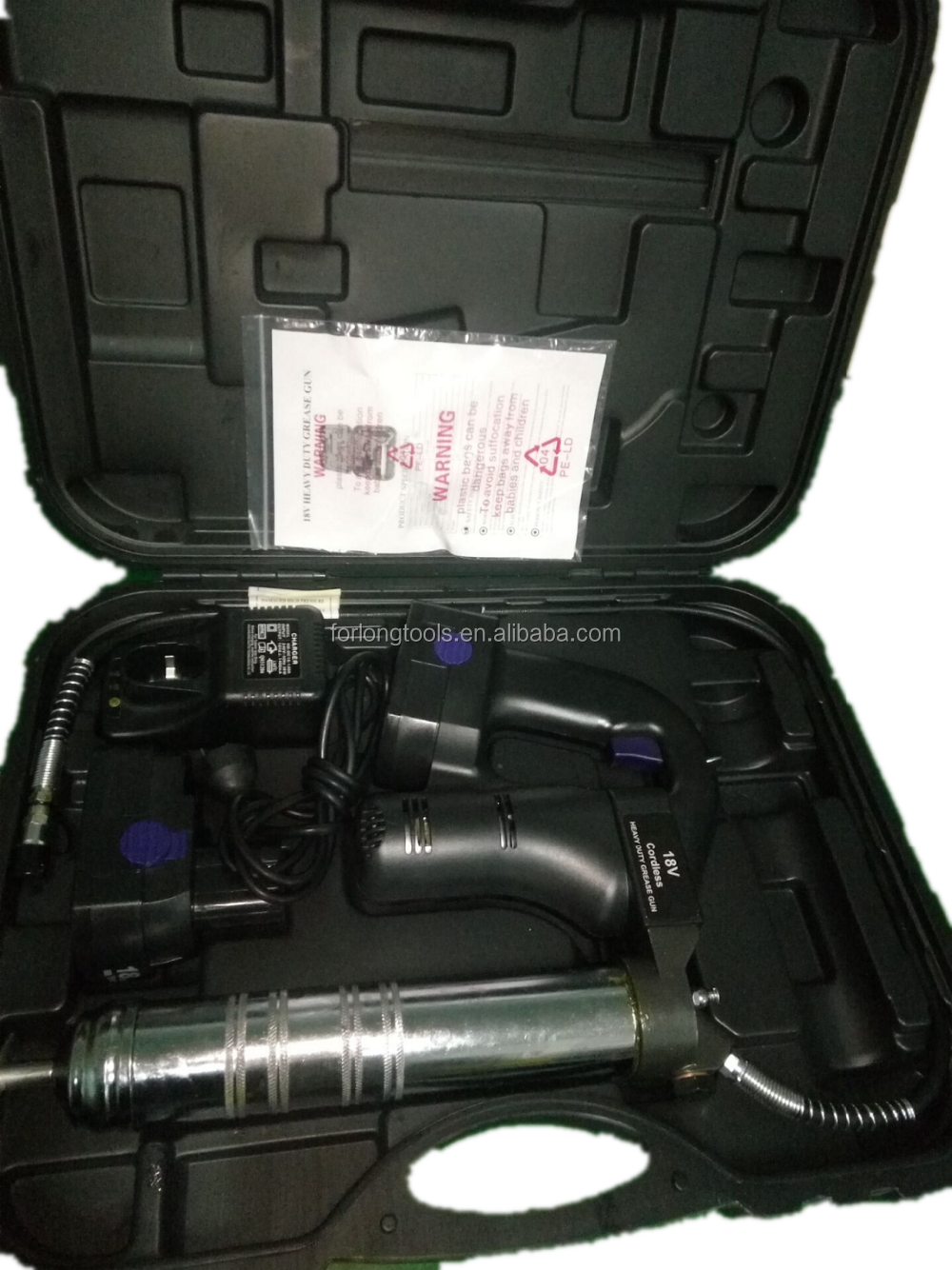 Универсальный OE NO. 18V черный электрический смазочный пистолет перезаряжаемый с емкостью 500cc и длительным сроком службы