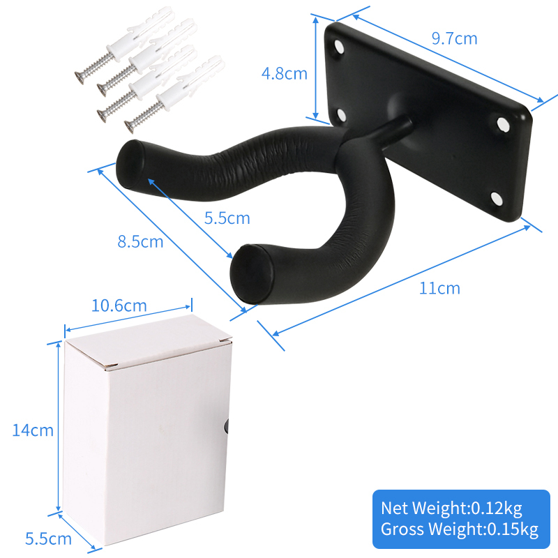 Universal Guitar Wall Hanger Anti Scratch Non Slip Instrument Wall Mount For Acoustic Electric Guitar Bass Ukulele