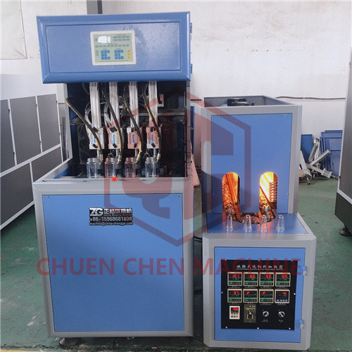 Semi Automatic PET Bottle Blow Molding Machine 2000BPH 4 Cavity Bottle Mould