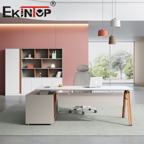 Tabela de madeira ergonômica do computador da mesa de escritório para o ferro da mobília da casa