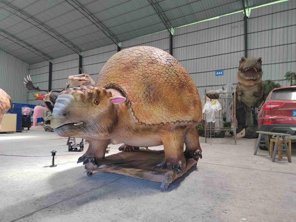 Zigong Fabricante vida-szie Idade do Gelo Escultura animada Glyptodon para venda