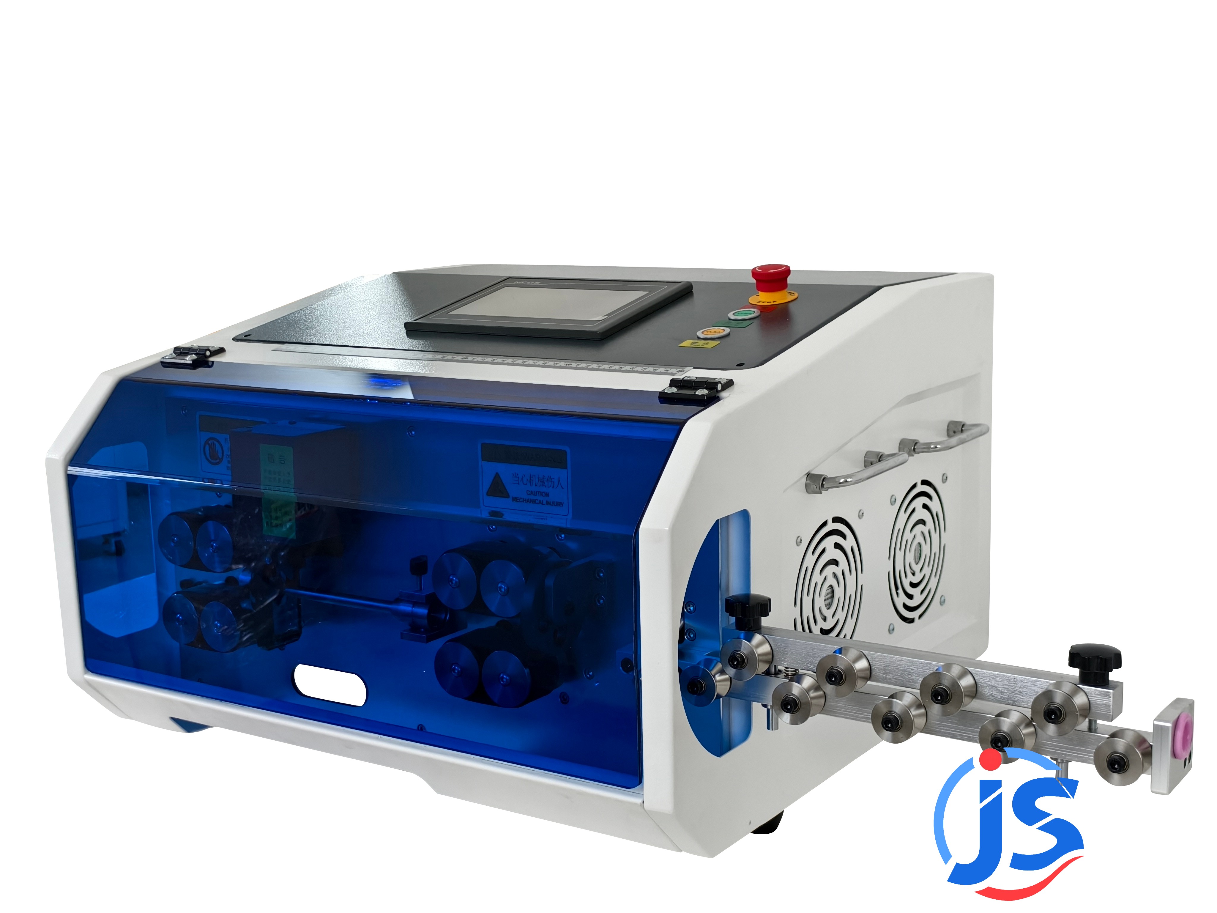 Fully Automatic Small Cable Strip and Cut Machine 1.5mm²-35mm² Wire Size 7 Inch PLC Touch Screen Control