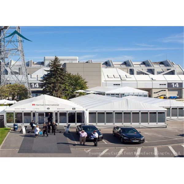 Blue Outdoor Event Tents With Double - Wing Glass Door , Wedding Canopies
