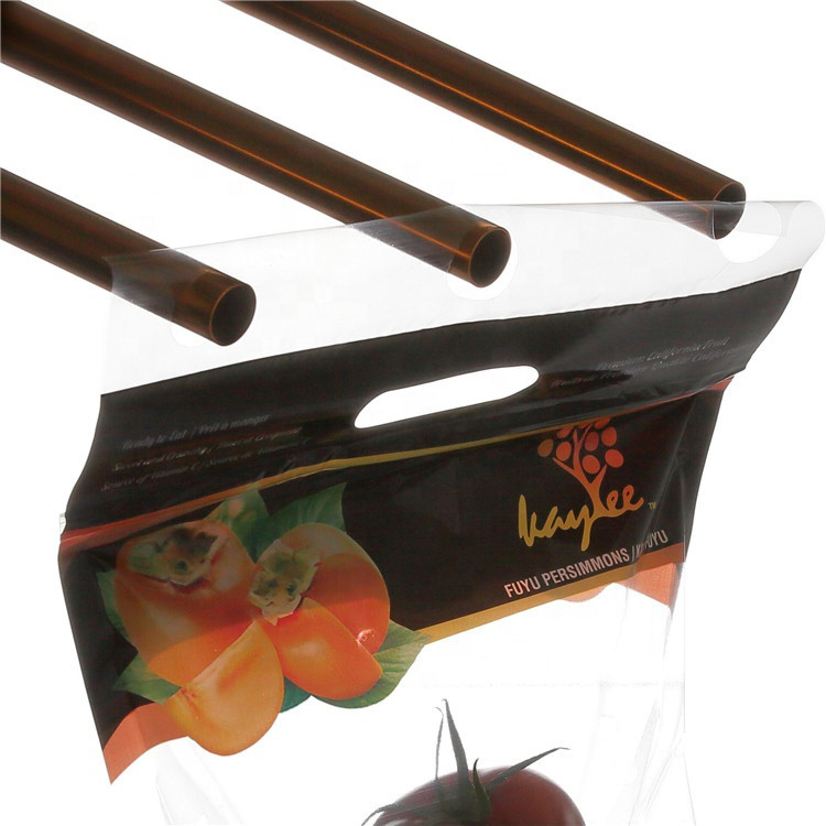 Стойте вверх по пефорированным сумкам для овощей, PP позеленейте сумки для того чтобы держать продукцию свежий