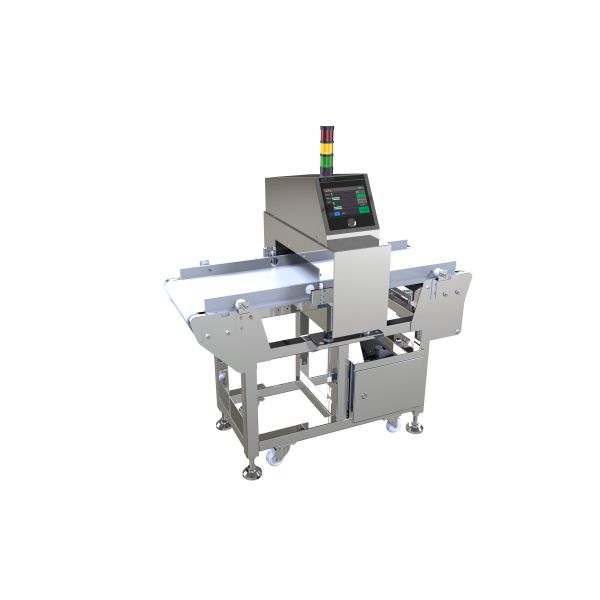 Dry Wet Products Metal Detector Conveyor System With Food Grade PU Belt