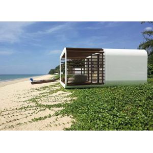 Prefab Cabin Apple House Aluminum Sliding Doors Steel Frame Prefab Modular Homes