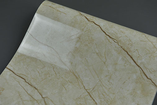 High Gloss Pvc Marble Laminate Sheet Membrane For Furniture Facades Skin