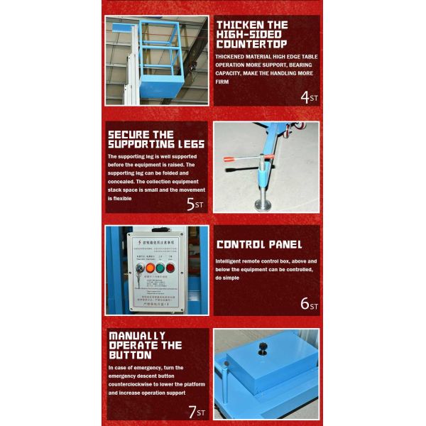 6m - 10m Portable Residential One Man Lift Aluminum Alloy Single Mast Lifting Work Platform