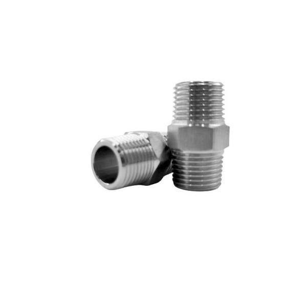 1/2inch G Thread 304 Stainless Steel Hydraulic Nipple for Heavy Duty Applications