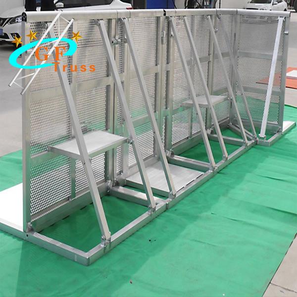 Aluminium Stage Barriers Explosion Proof Concert Fence Galvanized Iron Material