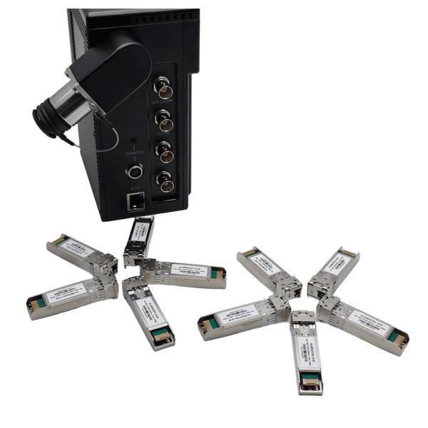 Hot-pluggable SFP+ 12G Video SDI Optical Cable Module With LC Fiber Connector