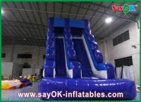 0.55mm PVC Slide de água inflável L6 X W3 X H5m impermeável 3 camadas Slide inflável para piscina