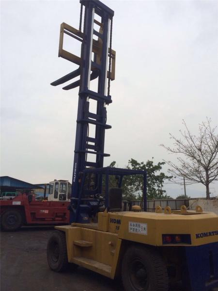 used komatsu FD150 forklift made in japan with new model origianl paint