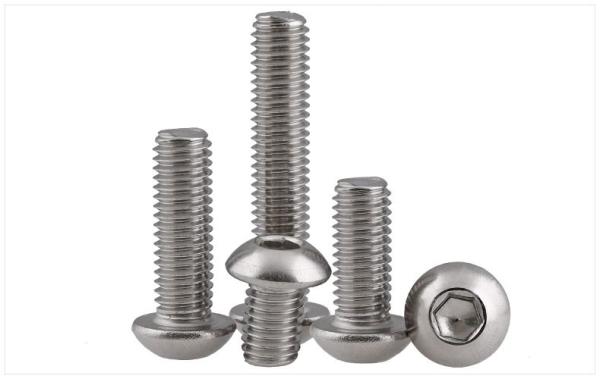 Stainless Steel Mushroom Head Bolt , Large Head Carriage Bolt No Magnet
