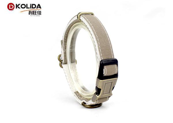 Fashion Pattern Adjustable Dog Collar Plastic Buckle Metal D Ring For Small Medium Pet