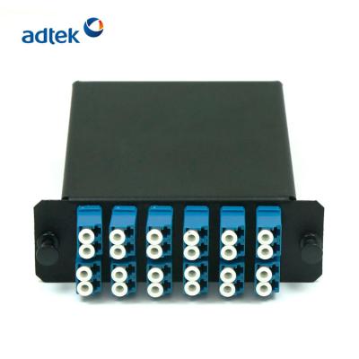 HD 12 Ports 24 Fiber Optic Cassettes SM Full Loaded Fast Installation