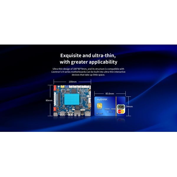 H-T972 Smart HMI Mainboard Standard 16GB EMMC Standard 51Pin 4K LCD screen cableVGA interface