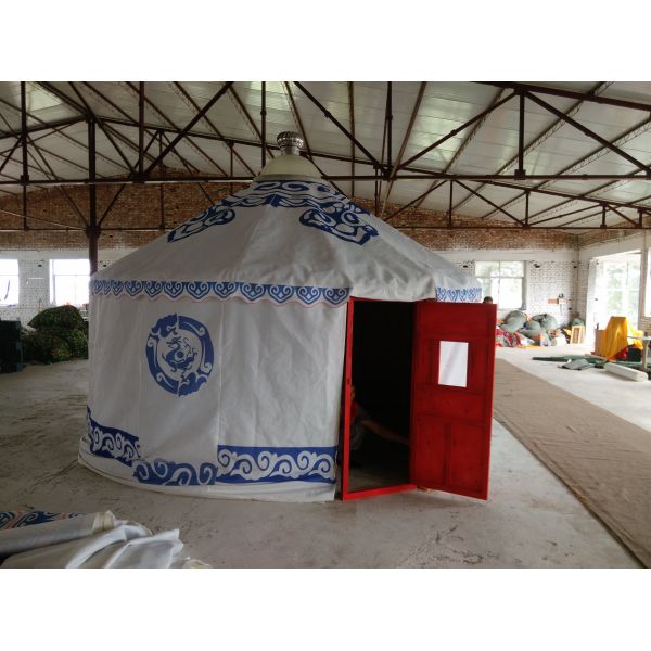 Family Mongolian Yurt Tent With Mold - Proofing Wooden Frame Structure