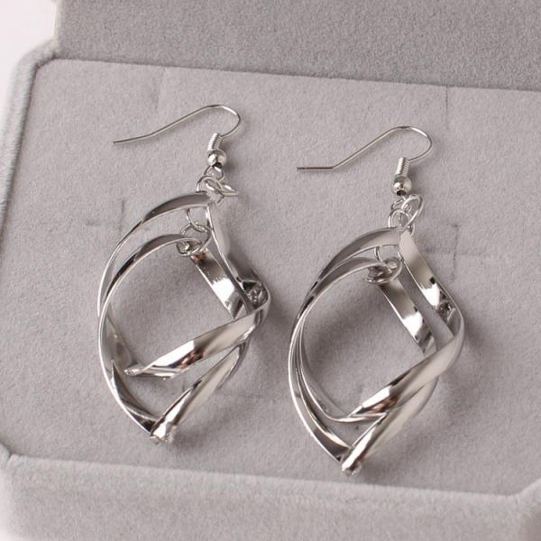 2018 Fashion American style lady party EarringsSilver Many Colors Round shape Pearl Color silver color stainess steel