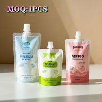 Stand Up Plastic Custom Liquid Juice Pouch Drink Packaging Bags Spout Pouch Juice Doypack Spout Bag