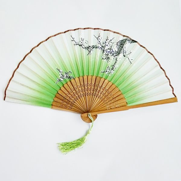 [I AM YOUR FANS] in Stock Personalized Wedding Hand Fan Bamboo Silk Fan