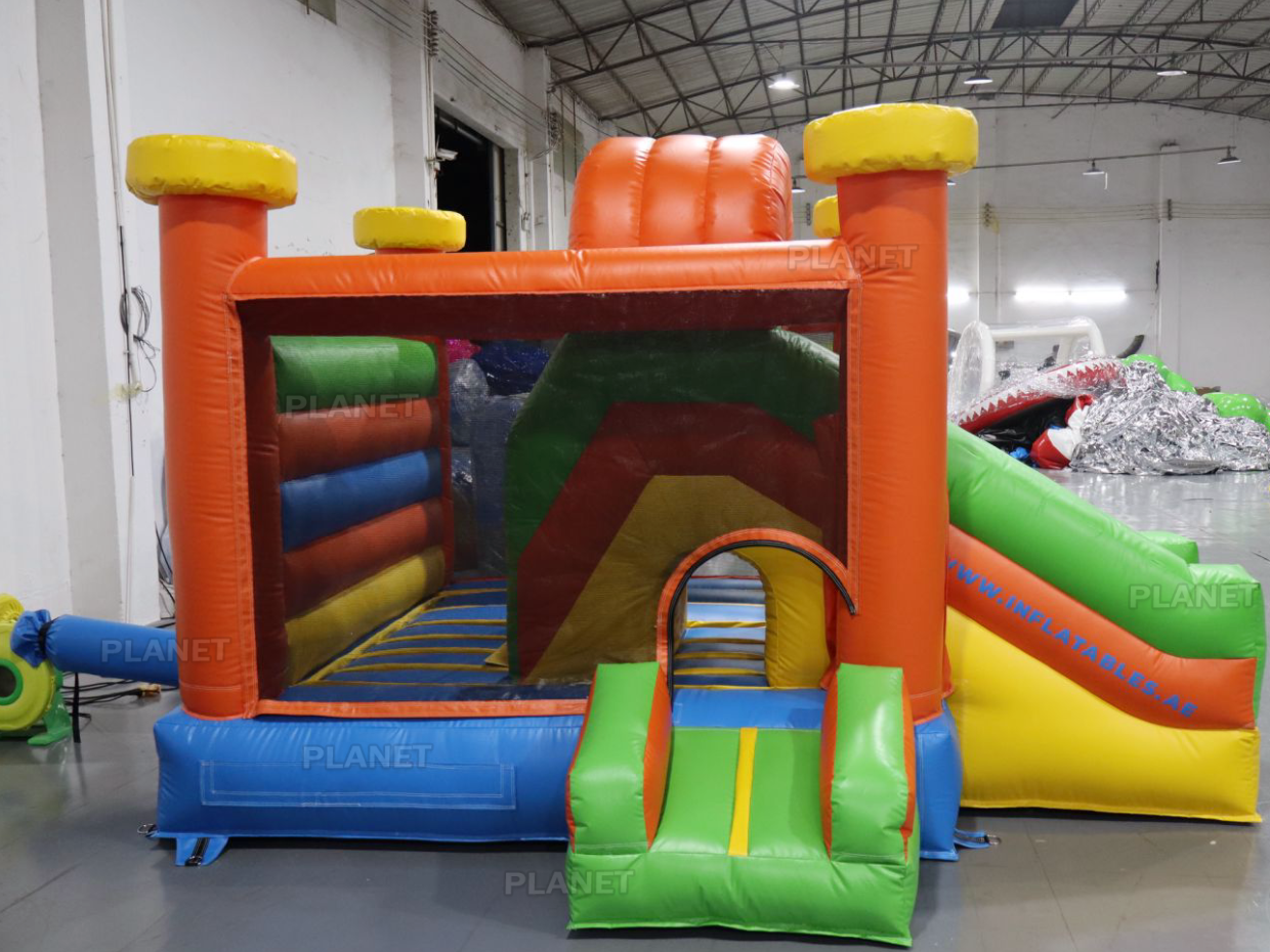Colorful Mini Party Rental Inflatable Bouncy Castle Combo