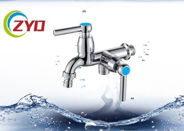 Polished Finish Polo Water Taps , 5 - 10kg Water Pressure Washing Machine Tap Set