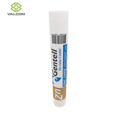 Customized Pharmaceutical Tube Packaging , White Screw Cap Plastic Ointment Tubes