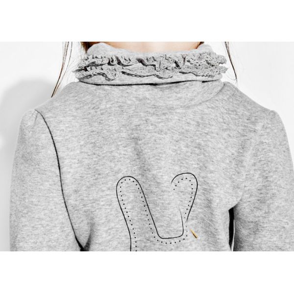 Crew Neck  Girls Size 10 Clothes , Girls Pullover Sweatshirt Double Layer Collar