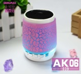 Bluetooth Speaker with colorful LED, MP3 support, Li-battery embeded, TF card U-disk storage