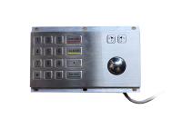 Trackball óptico del metal de los números industriales del teclado numérico USB 10 del movimiento de 0.45m m