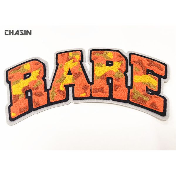 Customized Chenille Patch Logo Felt Embroidery Camouflage Patches