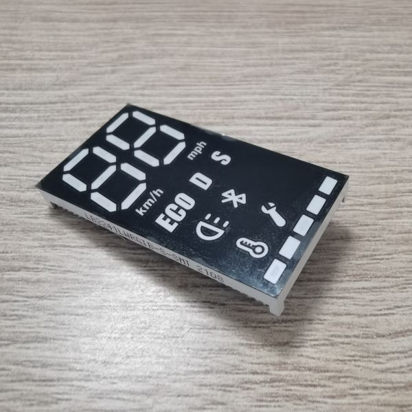 Multicolour 7 число 635nm дисплея СИД 3 этапа 35mcd для мотоцикла