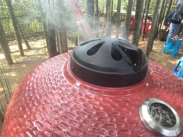 22 CERAMIC BBQ GRILL KAMADO/  Black, Red, Green/ Iron Cart/ Charcoal Kamado