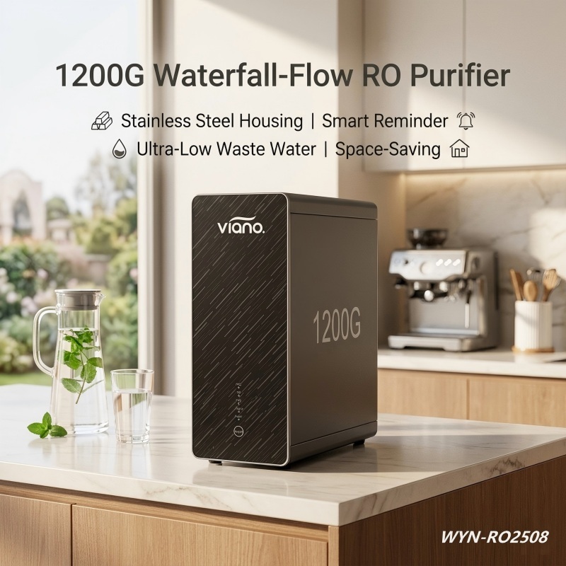 1200G High Flow RO Water Purifier with Tankless Design and Durable Metal Housing for Instant Pure Water