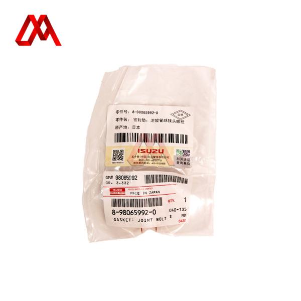IZUMI  8-98065992-0 Leak Off Pipe Joint Bolt Gasket 8980659920 For ISUZU 4HK1 6UZ1 VC46