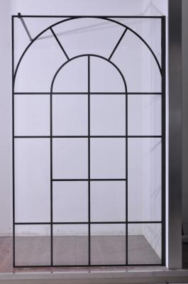 Black  Stainless Sliding 6mm Tempered Glass Shower Door 1200X2000mm