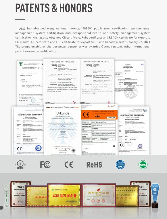 Оружи типа 2 IEC 621962-2 двойные intergated пол-установленный заряжатель AC EV